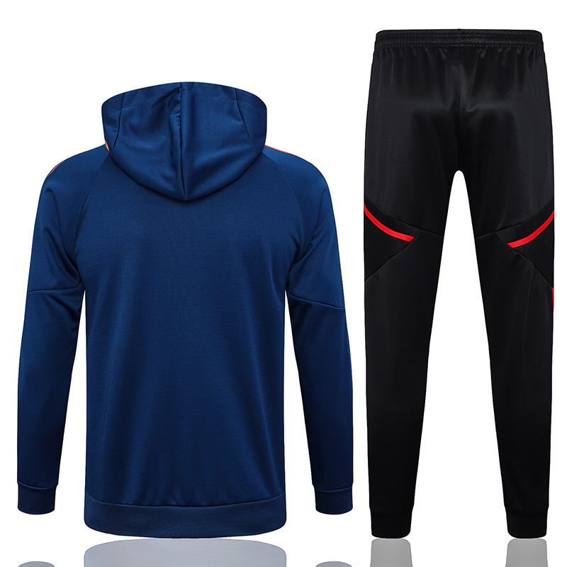 Chaqueta Entrenamiento con Capucha de Manchester United 2023/2024 Azul Oscuro